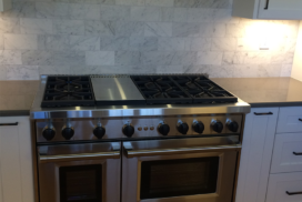 Tumbled Slate With Stainless Appliances