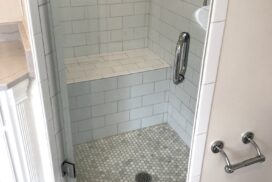 A Shower With Transparent Glassdoor