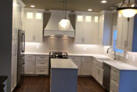 White Cabinet And Built In Oven